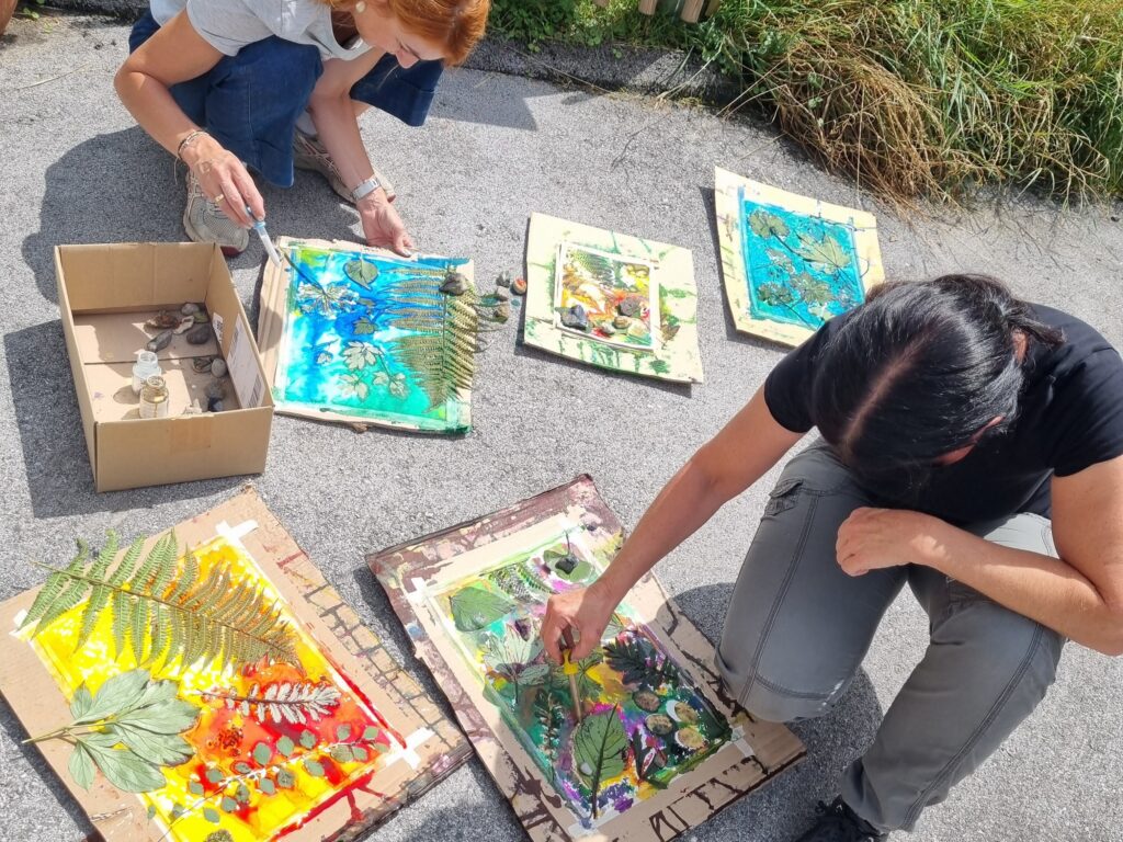 Malraum Tirol Malgruppen Sistrans Innsbruck Intuitiv Malen Kunsttherapie Christine Schorling Malen und Entspannen